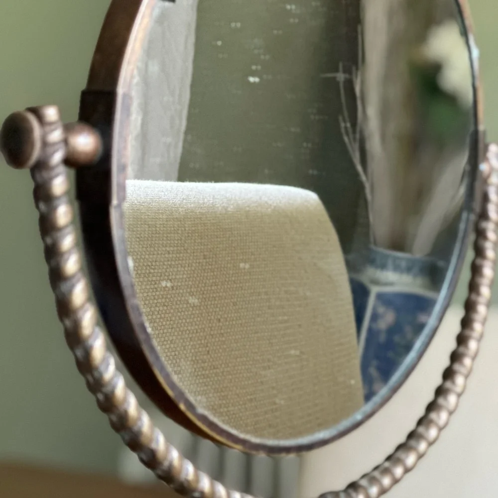 Nautical Mirror- SPI Brass Dolphin & Turtle Vanity Mirror